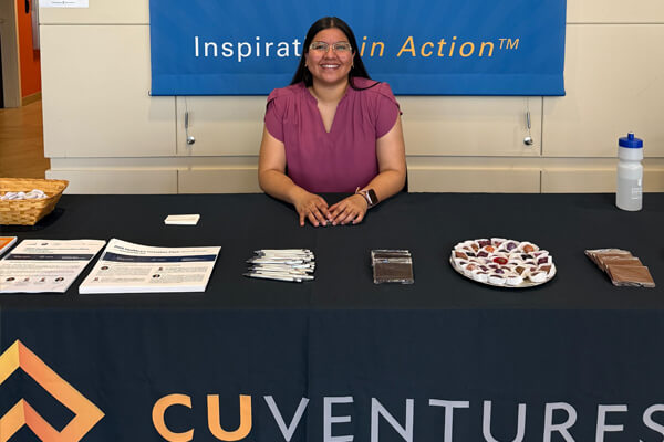 CU Ventures sponsor table.
