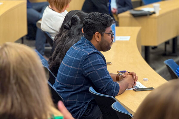 Student's enjoying the conference.
